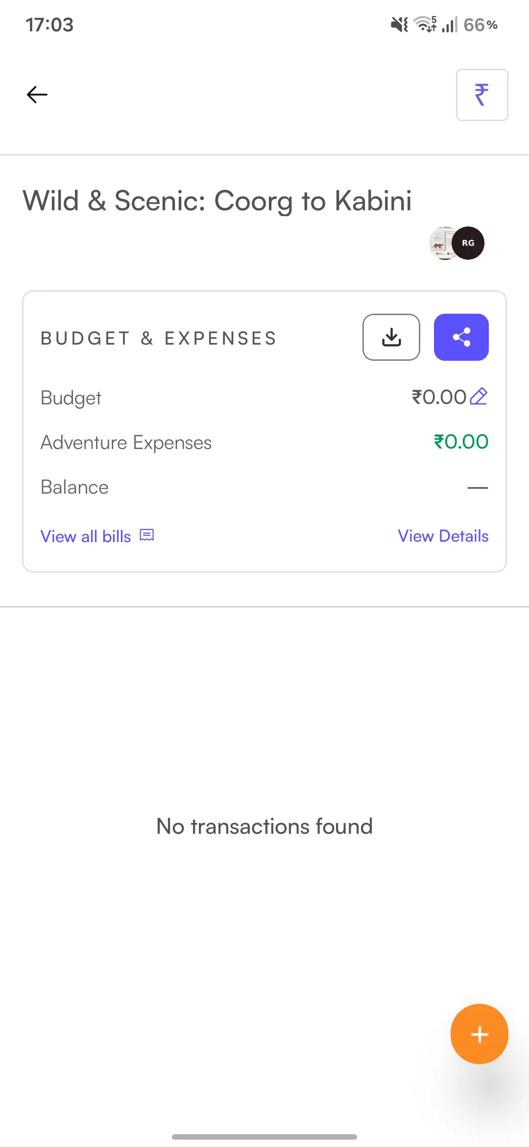 Expense tracking screen 3
