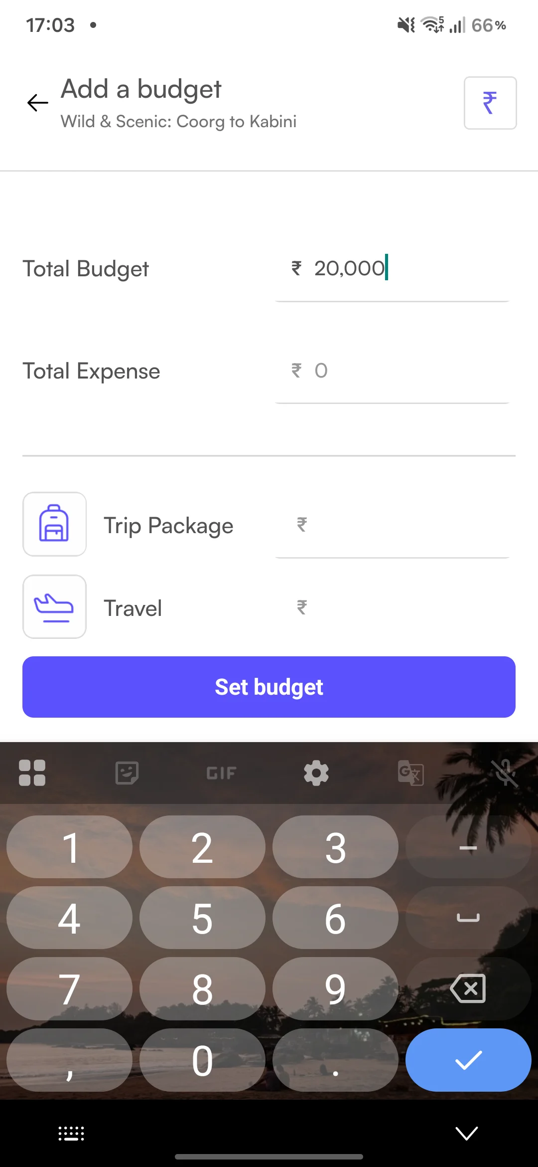 Expense tracking screen 4