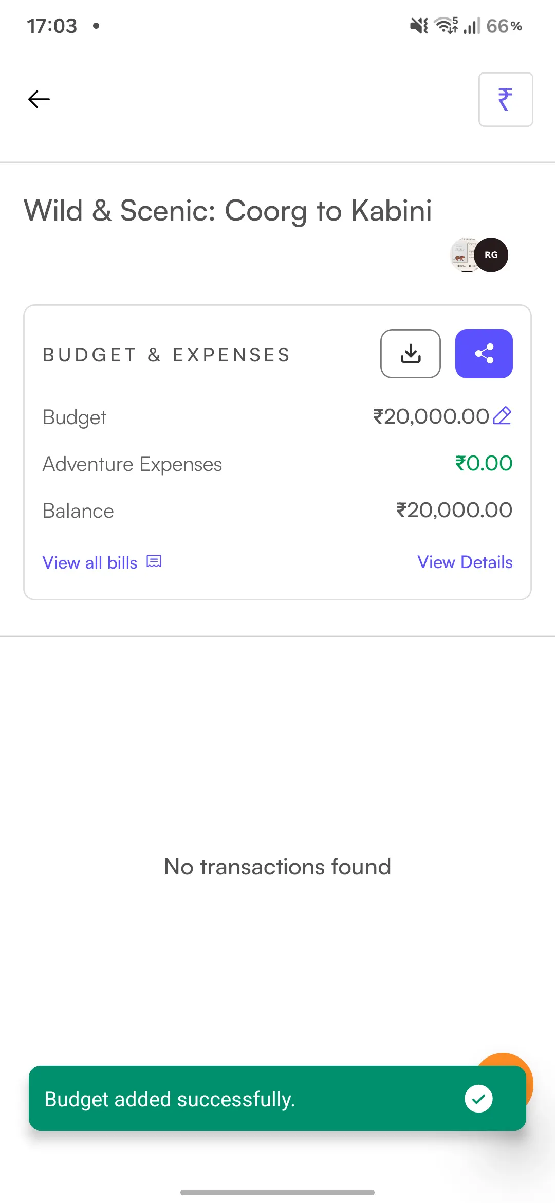 Expense tracking screen 5